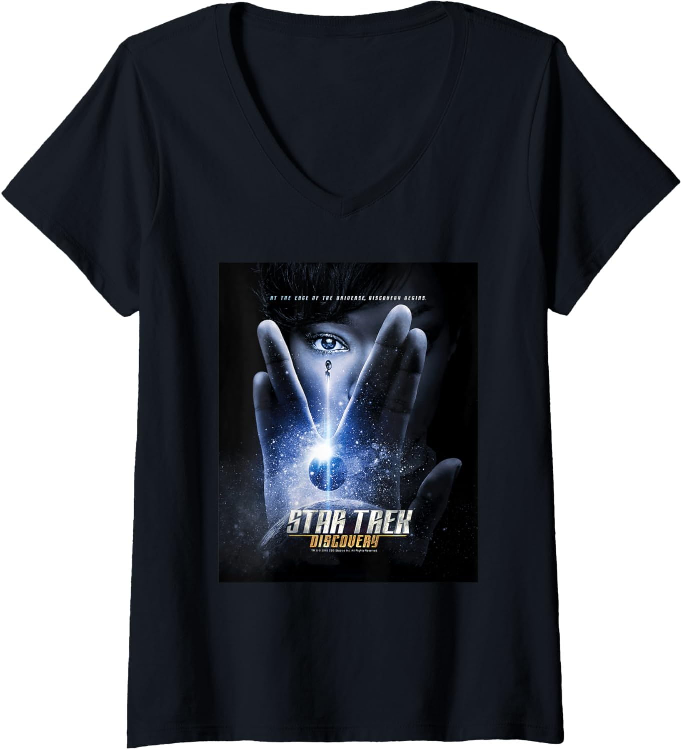 Star Trek Discovery Michael Salute Poster V-Neck Apparel | Trending 2025
