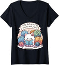 Womens Funny Knitter Easily Distracted By Books And Yarn Knitting V-Neck Yarn Supply | High Search Volume | Customer ...