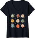 Womens Winter Crochet Funny Saying Christmas Ball Yarns V-Neck Yarn Supply | Premium Quality | Perfect for Crafters