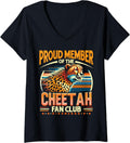 Womens Leopard Cheetah Safari V Neck Apparel Premium Print Gift Ready
