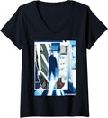 Womens Halloween 2 Pop Art Michael Myers Poster V-Neck Apparel | Premium Quality