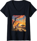 Womens Cheetahs Cheetah V Neck Apparel Premium Print Hot Right Now