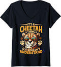 Womens Wild Cat Cheetah Leopard Cheetah Lover V Neck Apparel Premium Print Fan Favorite