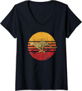 Womens Vintage Cheetah Retro Style Cheetah Lover V Neck Apparel Streetwear Style Everyday Wear