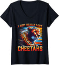 Womens Safari Leopard Cheetah V Neck Apparel Viral TikTok Find Everyday Wear