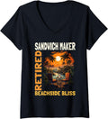 Retired Sandwich Maker - Funny Retirement V-Neck Apparel | Best Seller Pick | Must-Have Style