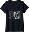 Womens Bob Marley Live Berkshire Music Glen by Michael Grecco V-Neck Apparel | Viral Streetwear Style