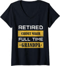 Womens Retired Cabinet Maker Full Time Grandpa V-Neck Apparel | Trending 2025 | Must-Have Style