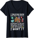Womens Collection ONLY BUY YARN BECAUSE I WANT IT Yarn Collector V-Neck Yarn Supply | Viral US Pick | High CTR Title