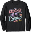 Funny Crochet Lover Knitting Yarn Crocheter Design Long Sleeve Yarn Supply | Trending 2025 | Perfect for Crafters