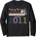 12 Year Old Girl Making The World Better Place Since 2011 Long Sleeve T-Shirt | High Search Volume | Perfect Gift Choice