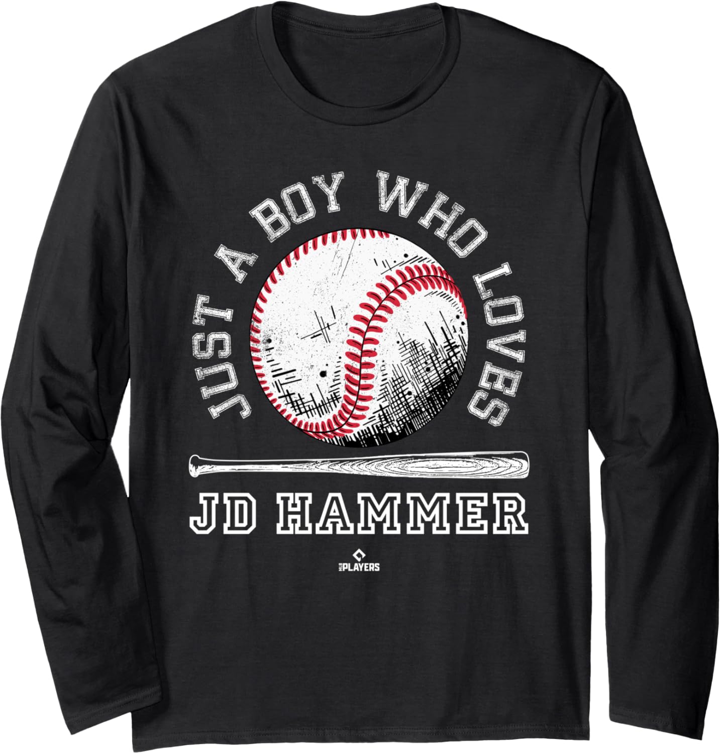 Boy Who Loves JD Hammer Prospect Baseball Fan Gear Long Sleeve Apparel | Aesthetic Design