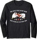 Little Voice Keeps Telling Me Get More Yarn Knitting Long Sleeve Yarn Supply | Premium Quality | Customer Favorite