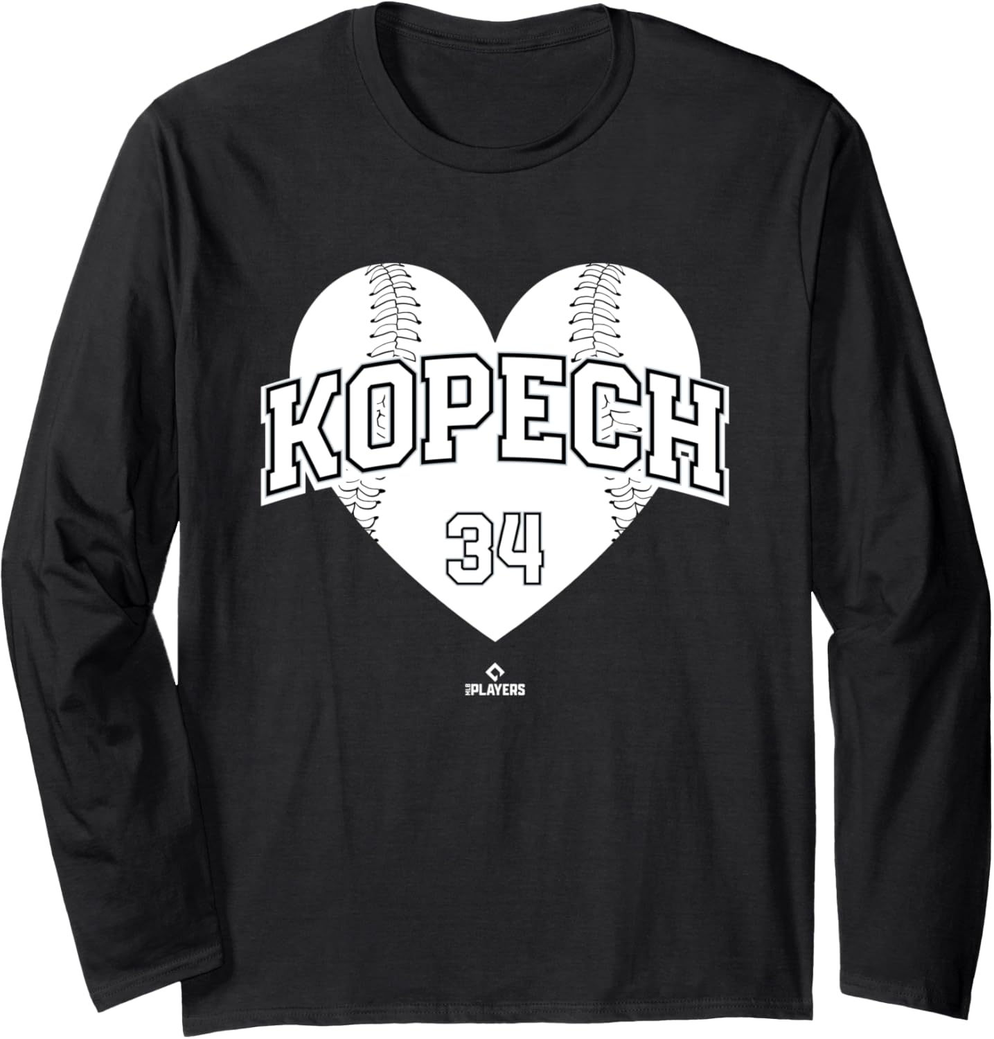 Baseball Heart Michael Kopech Chicago MLBPA Long Sleeve Apparel | Viral Streetwear Style
