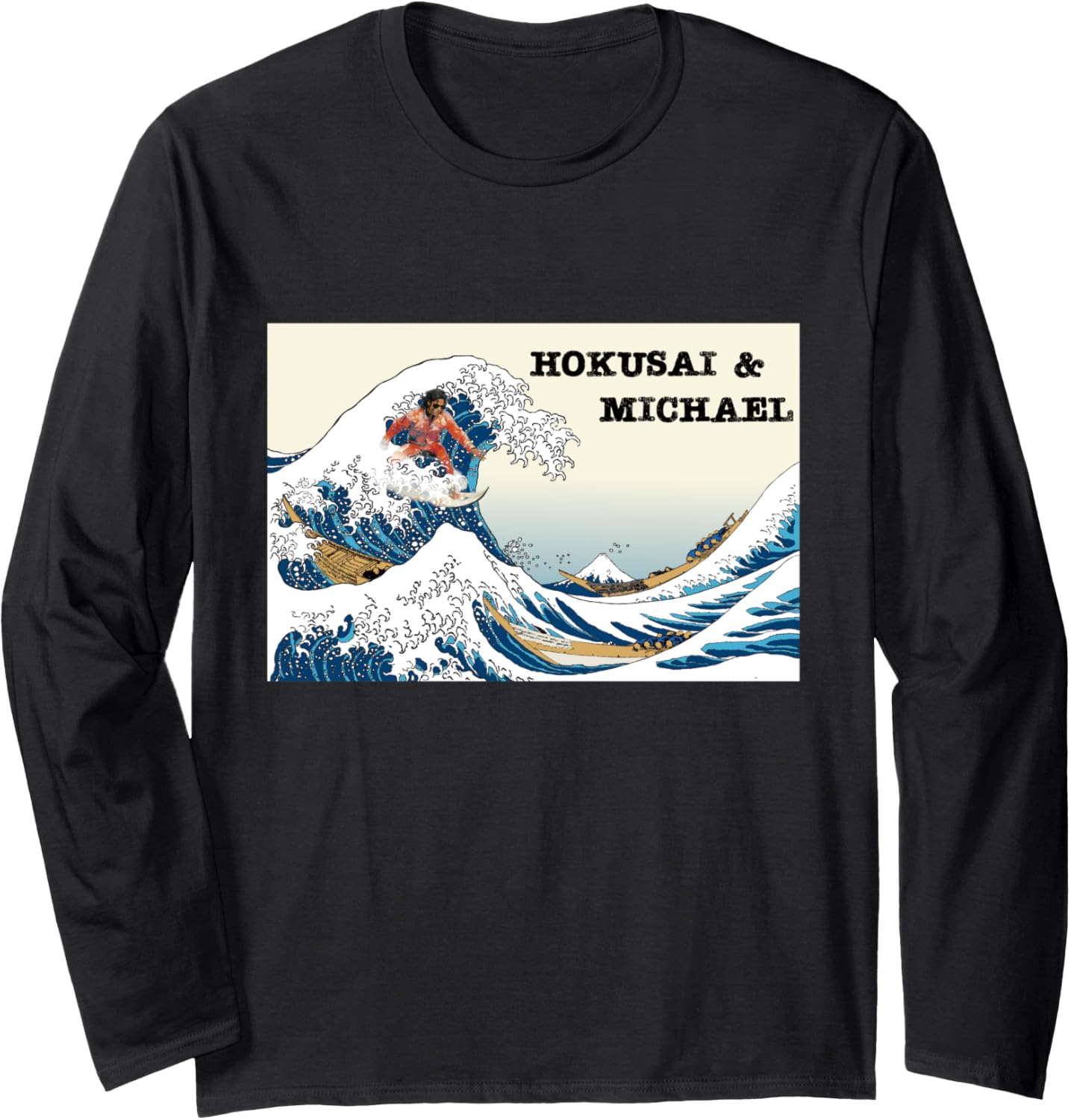 Michael Jackson - Hokusai 001 Long Sleeve Apparel | Viral Streetwear Style