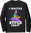 I Practice Stitch Craft Knitting Hobby Knitter Knit Yarn Long Sleeve Yarn Supply | Top Rated | High CTR Title