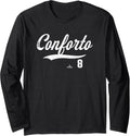 Distressed Swoosh Michael Conforto San Francisco Baseball Long Sleeve Apparel | US Best Seller