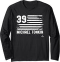 Flag Stripes Michael Tonkin Minnesota Baseball MLBPA Long Sleeve Apparel | US Best Seller