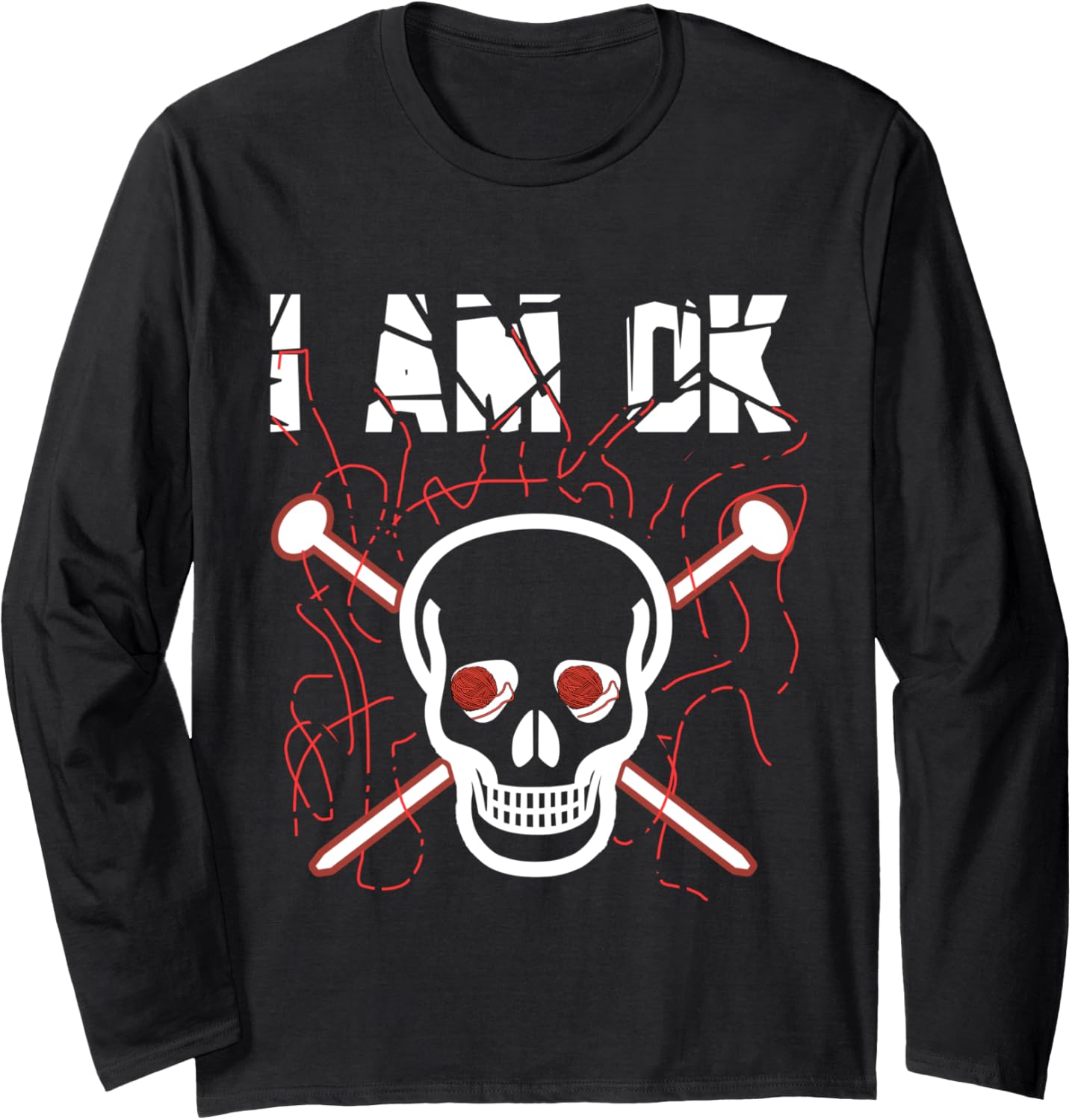I'm Ok Crochet - Funny Crocheting and Perfect Yarn Lover Long Sleeve Yarn Supply | Premium Quality | Best Seller Choice
