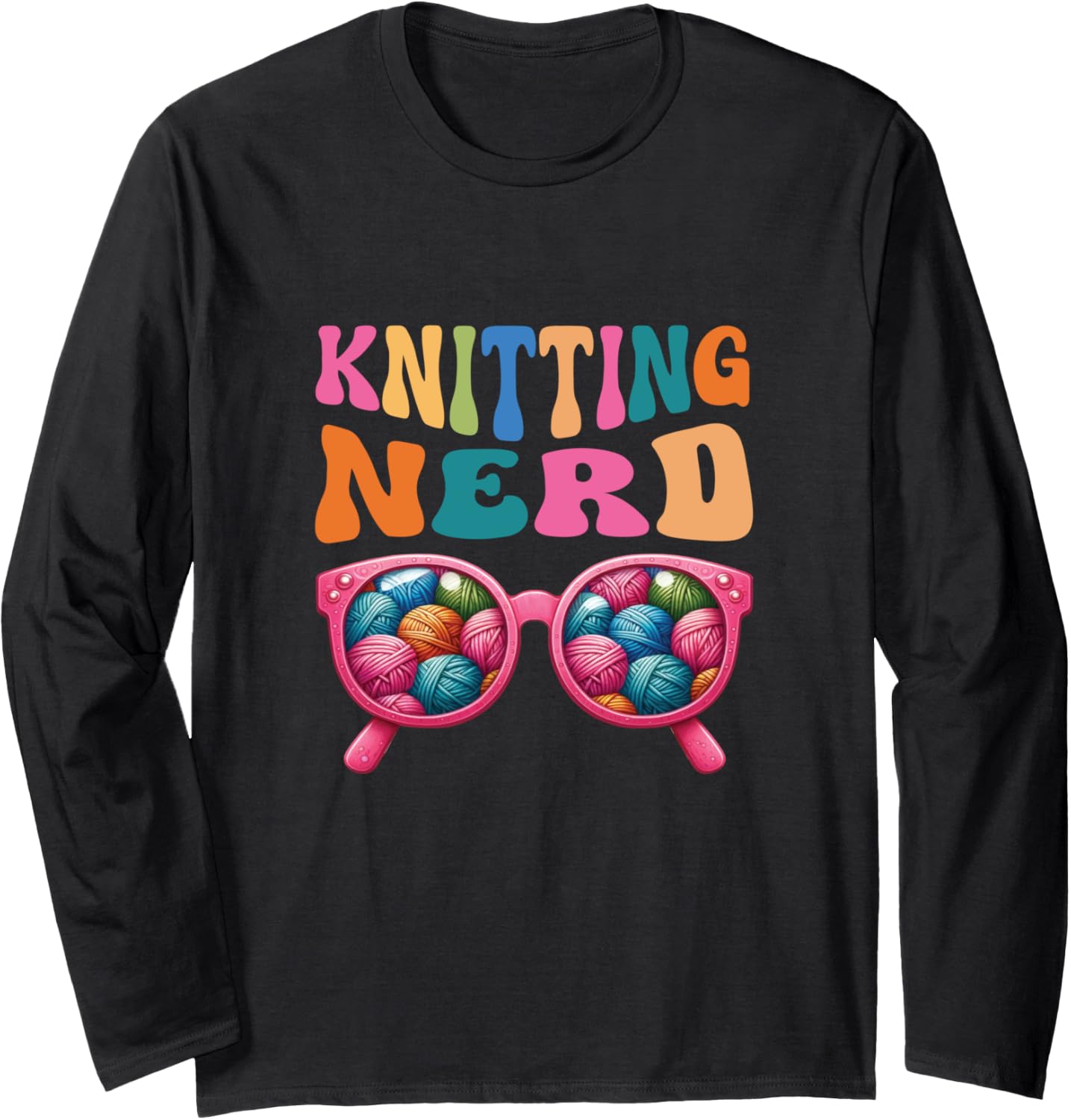 Funny Knitting Nerd Yarn Design Long Sleeve Yarn Supply | Viral US Pick | Best Seller Choice