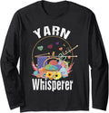 Funny Girl Knitter Yarn Whisperer For yarn Lover mom Grandma Long Sleeve Yarn Supply | Premium Quality | Best Seller ...