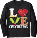 Love Crocheting Xmas Holiday Crochet Knitting Yarn Christmas Long Sleeve Yarn Supply | High Search Volume | Best Sell...
