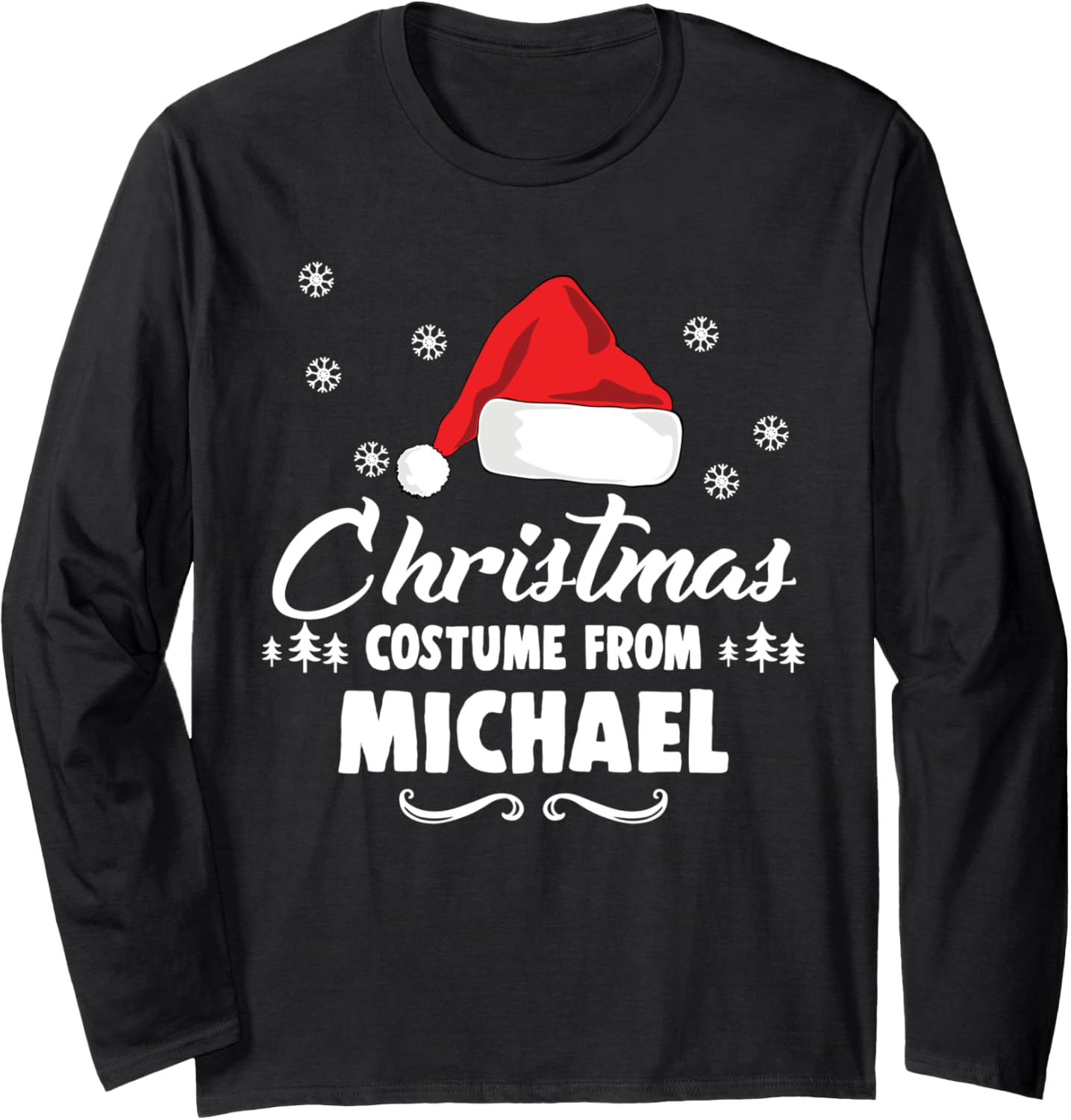 Personalized Christmas costume From Michael Long Sleeve Apparel | Trending 2025