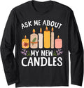 Candle Making Art For Men Women Candle Lover Candle Maker Long Sleeve Apparel | Best Seller Pick | Aesthetic Fit