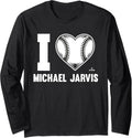 I Heart Michael Jarvis Prospect Baseball Fan Gear Long Sleeve Apparel | Viral Streetwear Style