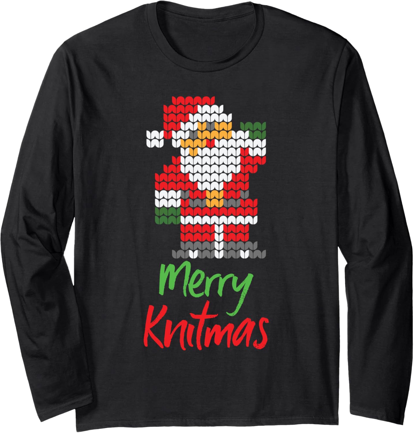 Knitting Christmas Wool Yarn Knitter Merry Knitmas Long Sleeve Yarn Supply | Viral US Pick | Best Seller Choice