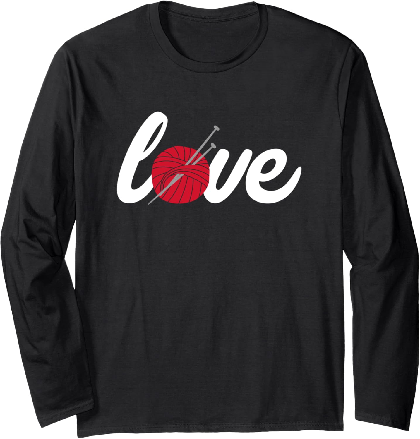Knitting Lover Gift I Love Knitting Yarn Funny Knitters Long Sleeve Yarn Supply | Premium Quality | Perfect for Crafters
