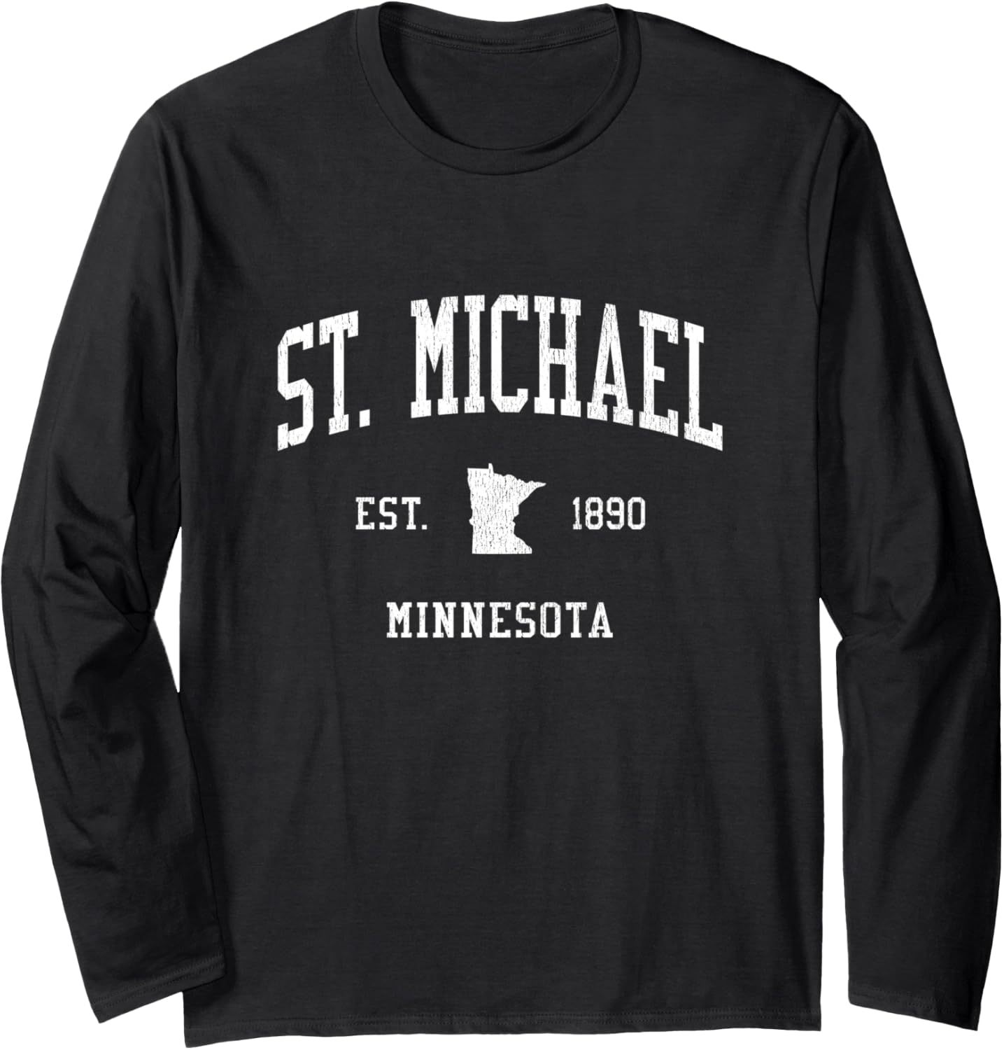 St. Michael MN Vintage Athletic Sports JS01 Long Sleeve Apparel | Viral Streetwear Style