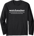 Watchmaker Watch Collector Horologist Long Sleeve Apparel | Premium Quality | Perfect Gift Idea