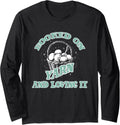 HOOKED ON YARN AND LOVING IT Long Sleeve Yarn Supply | Premium Quality | Customer Favorite