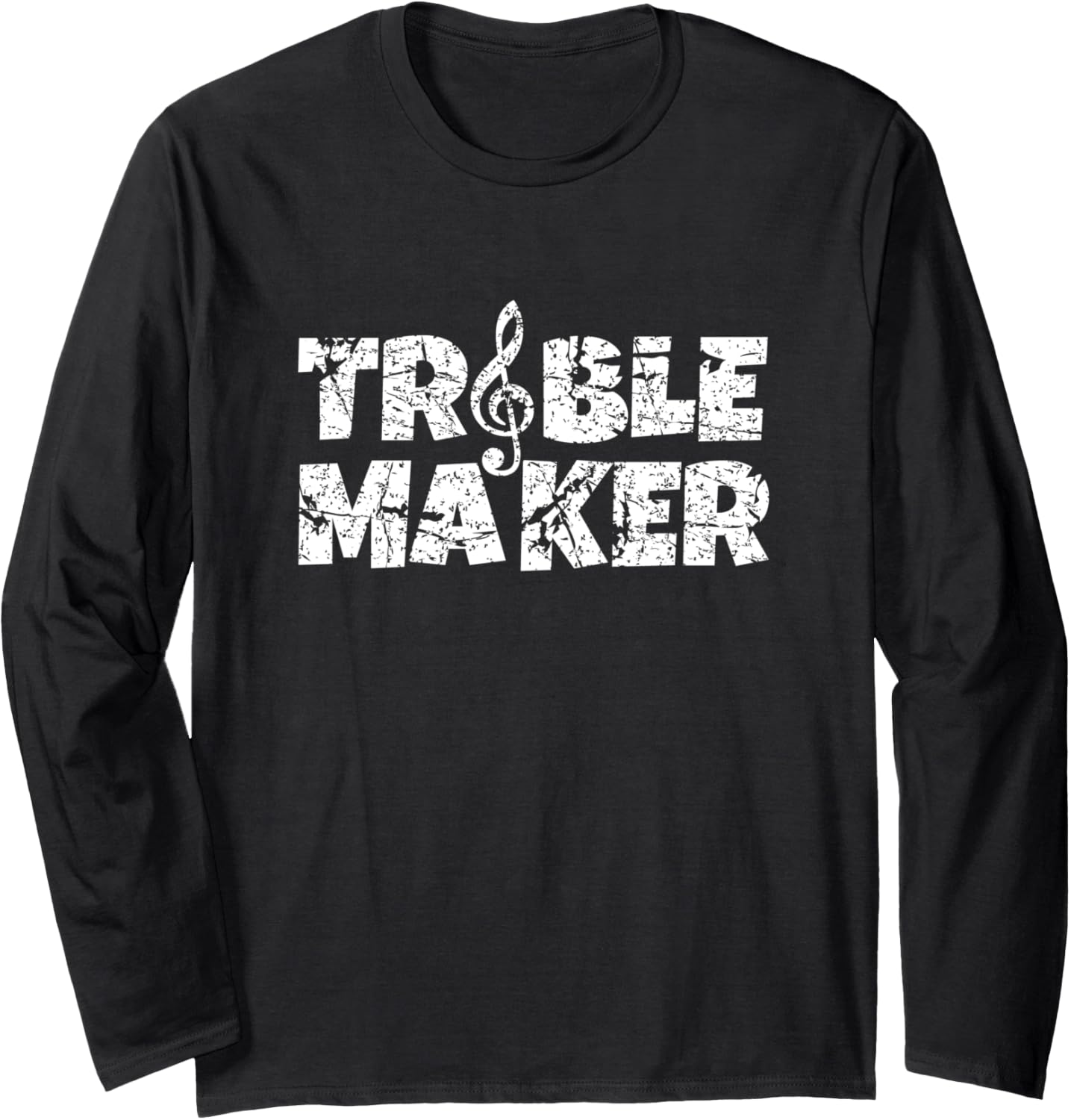 Treble Maker Vintage White Musician Long Sleeve Apparel | High Search Volume | Aesthetic Fit