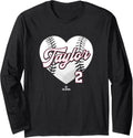 Baseball Heart Michael A Taylor Minnesota MLBPA Long Sleeve Apparel | Trending 2025