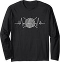 Yarn T-Shirt Crochet Tshirt Applique Tee Heartbeat Gift Long Sleeve T-Shirt | Viral US Pick | Best Seller Choice