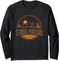 Retro St Michael, Pennsylvania State Gift Long Sleeve Apparel | Viral Streetwear Style