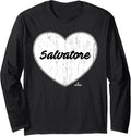 Distressed Heart Michael Salvatore Prospect Baseball Fan Long Sleeve Apparel | Viral Streetwear Style