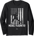 Distressed Flag Swing Michael Plassmeyer Prospect Baseball Long Sleeve Apparel | Viral Streetwear Style