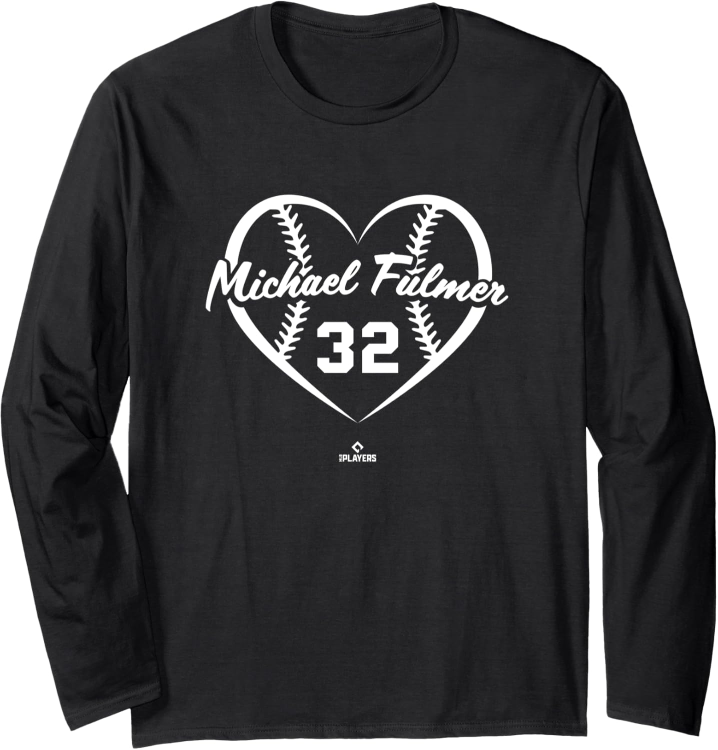 Baseball Heart Number Michael Fulmer Chicago MLBPA Long Sleeve Apparel | Everyday Casual Wear
