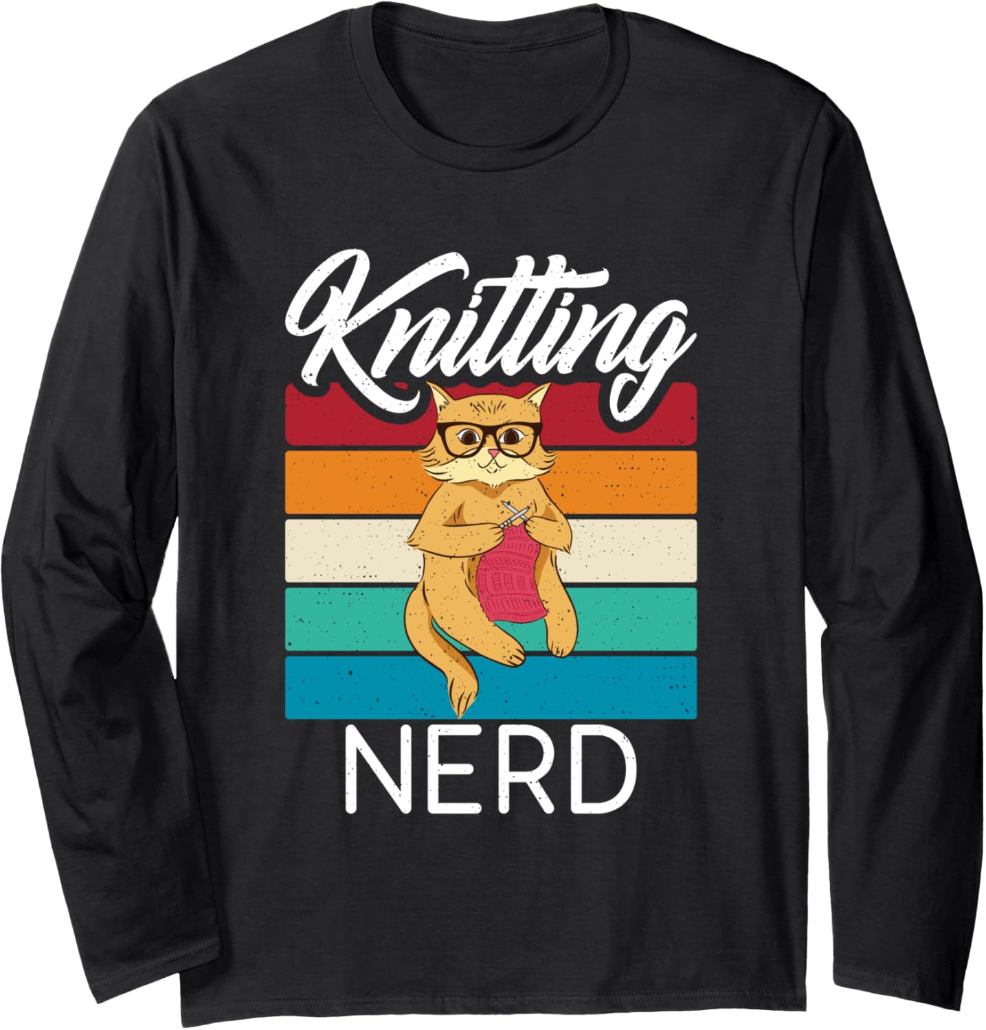 Knitting Nerd Crocheting Yarn Knitter Long Sleeve Yarn Supply | Viral US Pick | Perfect for Crafters
