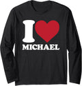 I Love Michael - I heart Michael Long Sleeve Apparel | US Best Seller