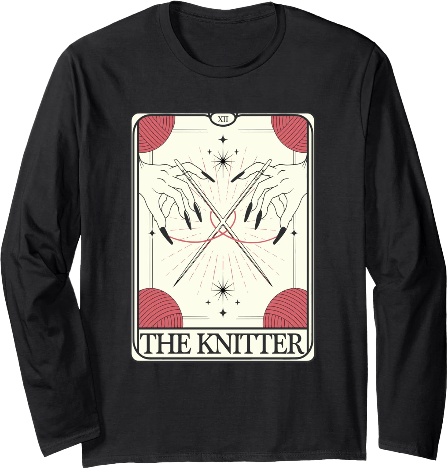 Knitting Knitter Tarot Card Yarn Craft Crochet Long Sleeve Yarn Supply | Trending 2025 | High CTR Title