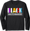Black Watchmaker Watchmaker Horologist Long Sleeve Apparel | US Viral Style | Aesthetic Fit