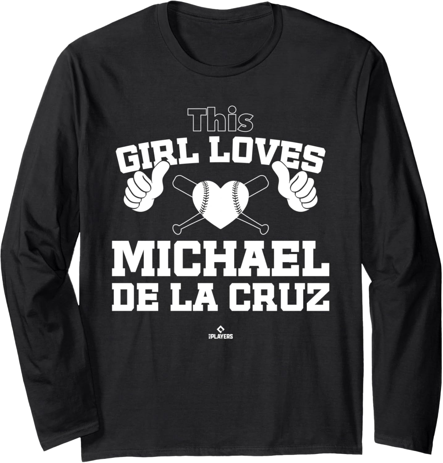 This Girl Loves Michael De La Cruz Prospect Baseball Fan Long Sleeve Apparel | US Best Seller