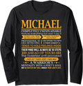 Michael First Name Shirt - Personalized Name Michael Long Sleeve T-Shirt | Viral Streetwear Style