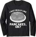 Funny Pancake Art Men Women Pancake Maker Breakfast Pancakes Long Sleeve Apparel | High Search Volume | Aesthetic Fit