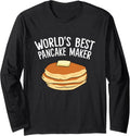 Pancake Lover World's Best Pancake Maker Long Sleeve Apparel | High Search Volume | Perfect Gift Idea