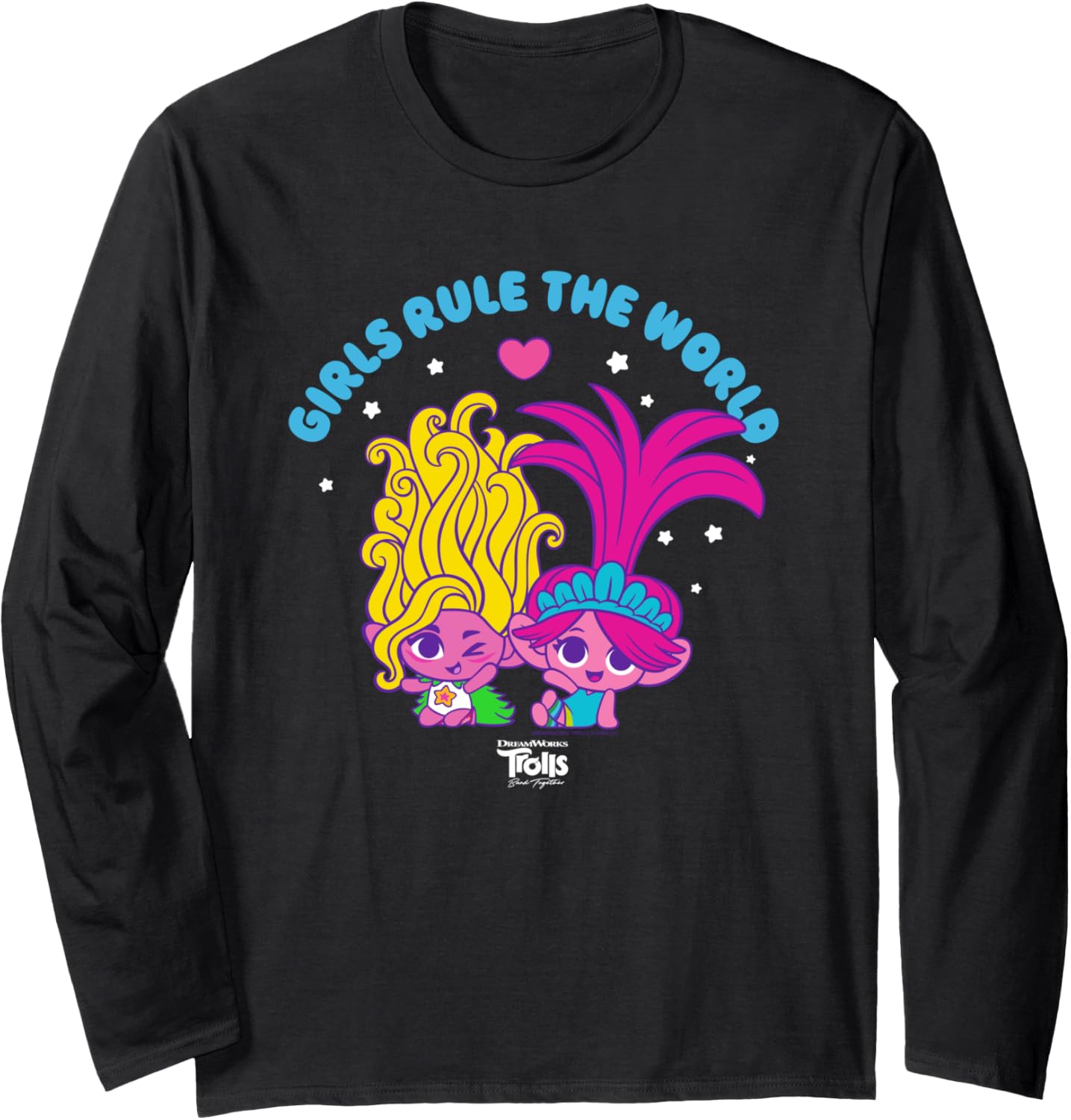 DreamWorks Trolls Band Together Girls Rule the World Long Sleeve T-Shirt | Trending 2025 | Top Rated Comfort